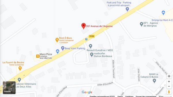 Google Map Aquitaine Park 600x399
