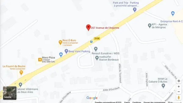 Google Map Aquitaine Park 600x399